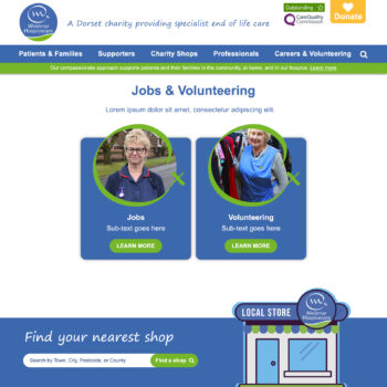 Jobs & Volunteering Landing Page