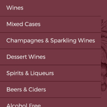 Homepage - Mobile (1) - with expanded menu
