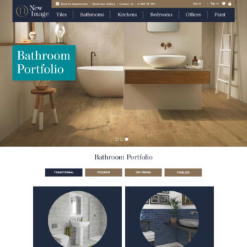 Bathroom Portfolio Landing Page